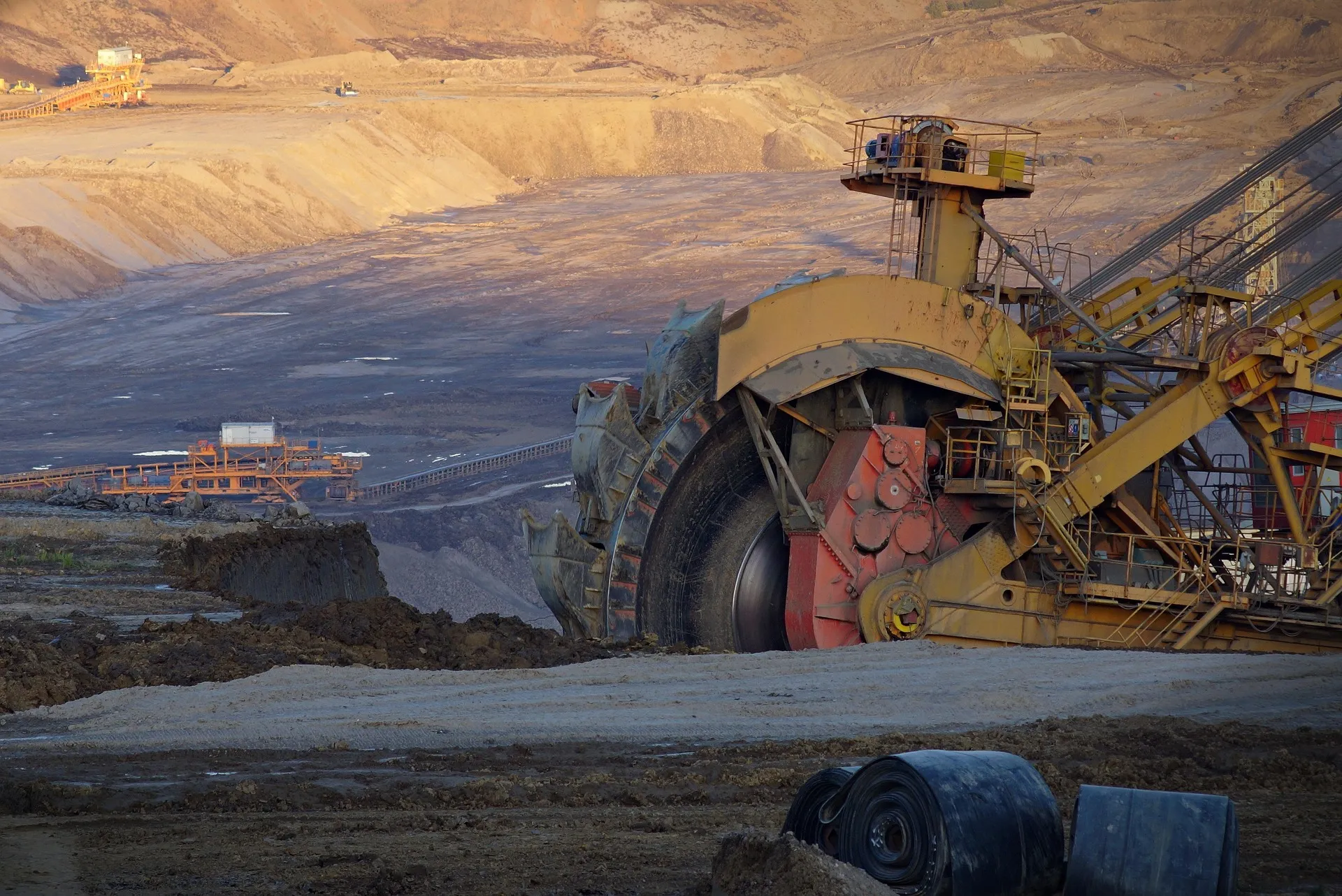 Textile machinery in operation